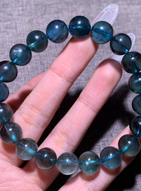 天然星光海蓝宝手链水晶饰品情侣