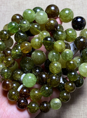 天然沙佛莱石榴石手链饰品男女生