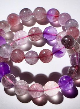 天然顺发仙女超七手链水晶女礼物