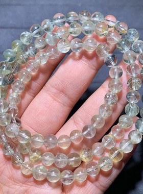 天然绿体阿鲁沙三圈手链送礼物女