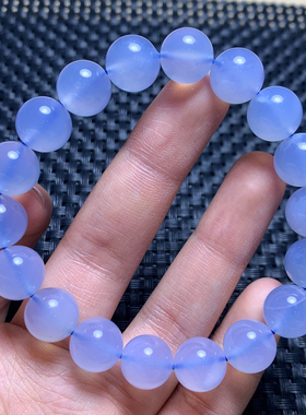 天然蓝玛瑙手链饰品送礼物情侣款