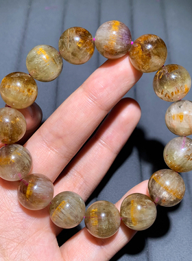 天然金钛极光单圈手链Auralite23