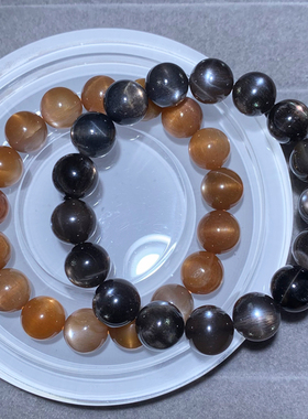 天然猫眼黑金骨干长石金日光石