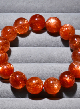 天然金太阳石手链水晶礼品情侣款