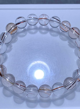 天然发晶单圈手链礼物情侣款配饰