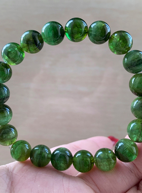 巴西天然绿碧玺单圈手链饰品女款