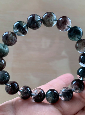 天然幽灵水晶单圈手链饰品送礼物