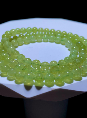 天然沙弗莱石榴石手链三圈水晶女