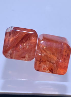 天然巴西胶花方糖单珠礼物饰品女