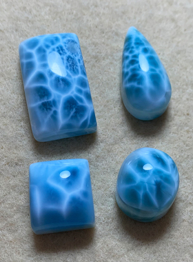 天然拉利玛海纹石吊坠挂饰男女