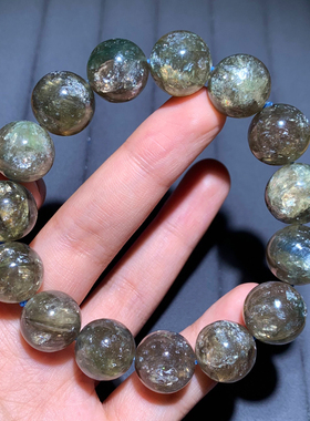 天然共生蓝晶石水晶单圈手链礼物