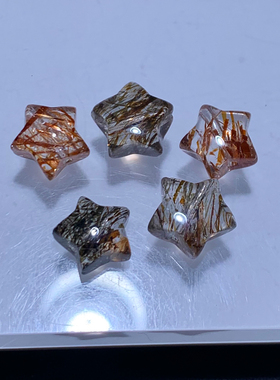 天然双轮黑金超星星超七水晶