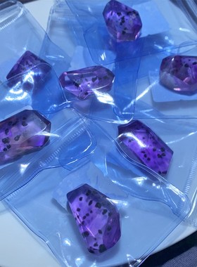 天然紫绒海胆花随形吊坠饰品送女