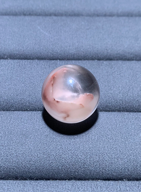 天然冰透兔毛球冰透顺发彩发晶