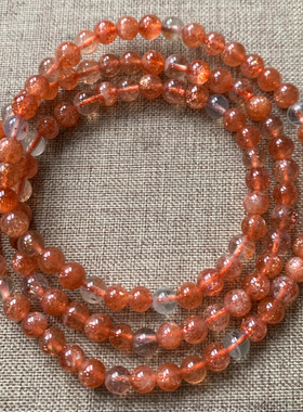 女天然阿鲁沙三圈佛珠手链