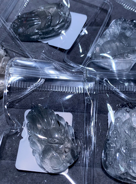 天然冰透发晶狐狸吊坠礼物情侣款