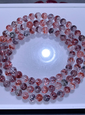 天然超七三圈手串水晶云母水晶女