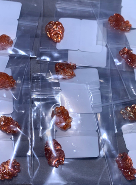 天然金太阳狐狸吊坠雕刻件饰品女