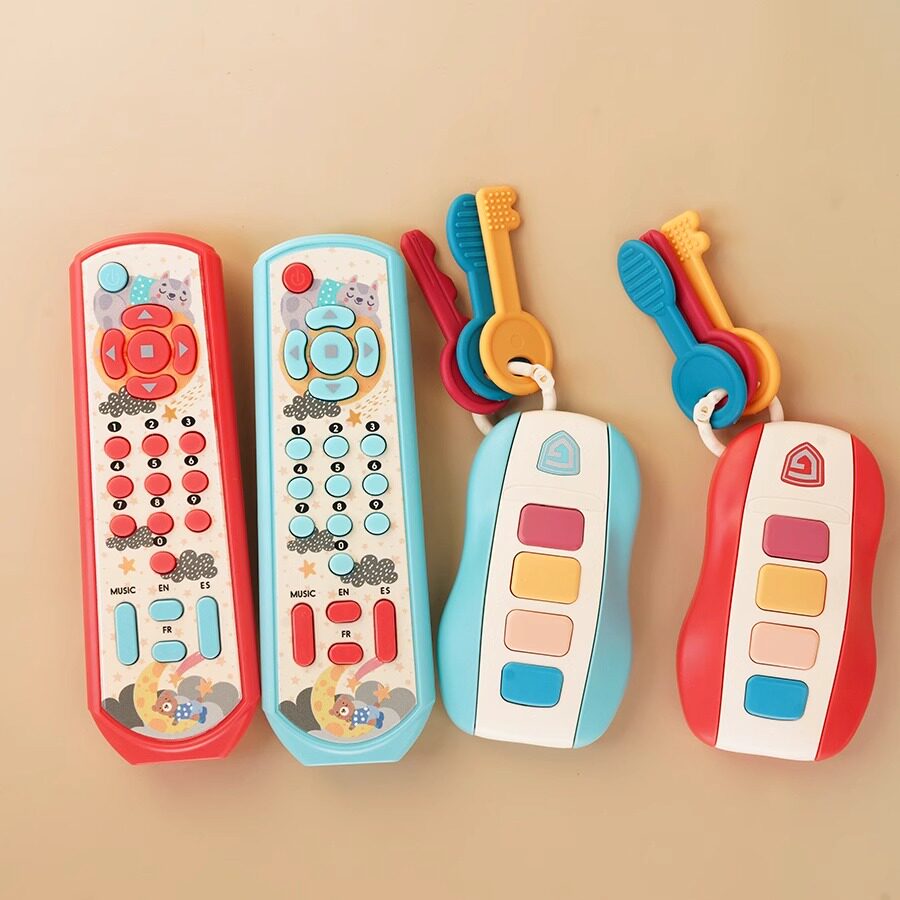 婴儿玩具宝宝益智早教软牙胶可入口儿童仿真汽车遥控器钥匙带声光,淘宝优惠券,粉丝福利购,淘宝优惠卷