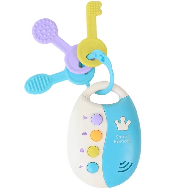 婴儿玩具宝宝益智早教软牙胶可入口儿童仿真汽车遥控器钥匙带声光,淘宝优惠券,粉丝福利购,淘宝优惠卷