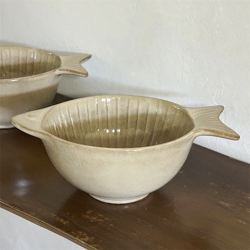 【造型独特的碗】复古有个性深海鱼形碗家用陶瓷饭碗创意点心碗,淘宝优惠券,粉丝福利购,淘宝优惠卷