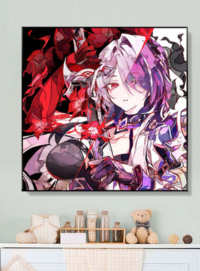 崩坏星穹铁道黄泉简单手工diy涂鸦填色填充丙烯油彩画画数字油画