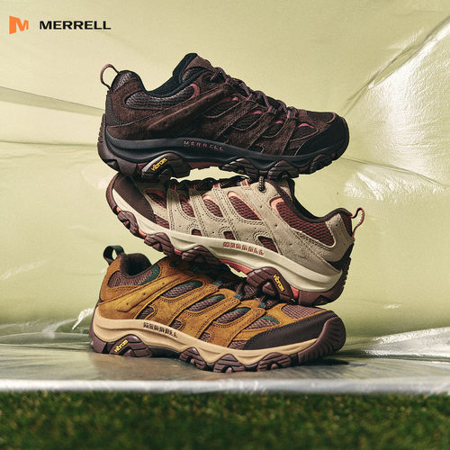 MERRELL迈乐MOAB3专业户外轻量化徒步鞋男防滑爬山越野登山鞋女 - 图2