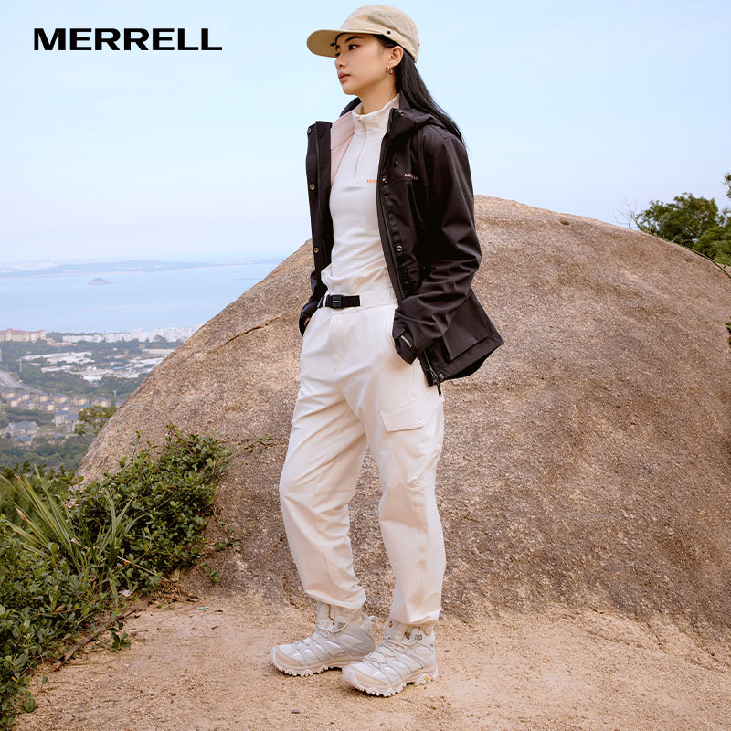 MERRELL迈乐MOAB3 MID WP防泼水抓地防滑户外运动登山徒步鞋男女 - 图2