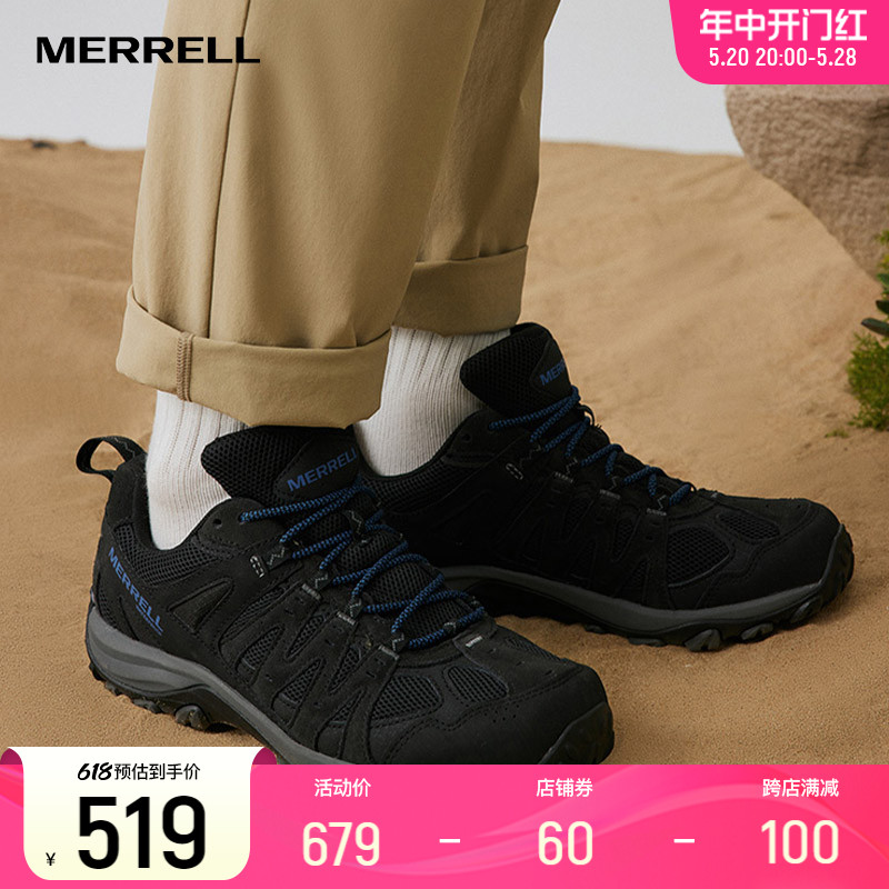 MERRELL迈乐徒步鞋男女ACCENTOR3 WP户外运动防泼水抓地登山鞋男-图0