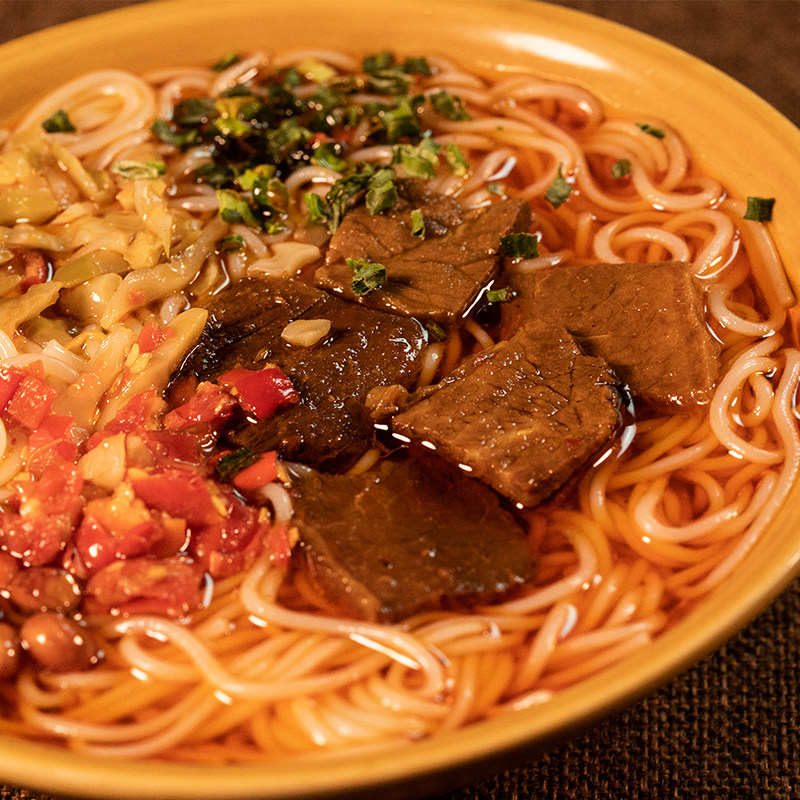 大磨指红汤牛肉米粉正宗湖南新化夜宵粉袋装方便速食330g手工煮食,淘宝优惠券,粉丝福利购,淘宝优惠卷