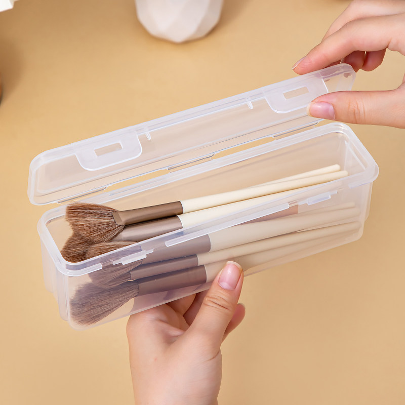 化妆刷收纳盒便携防尘带盖腮红刷子眼影刷眉笔整理盒旅游外出盒子,淘宝优惠券,粉丝福利购,淘宝优惠卷