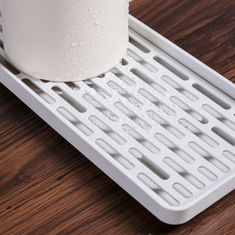 家用双层加高沥水盘长方形卫生间厨房杯子茶几托盘塑料置物架茶盘,淘宝优惠券,粉丝福利购,淘宝优惠卷