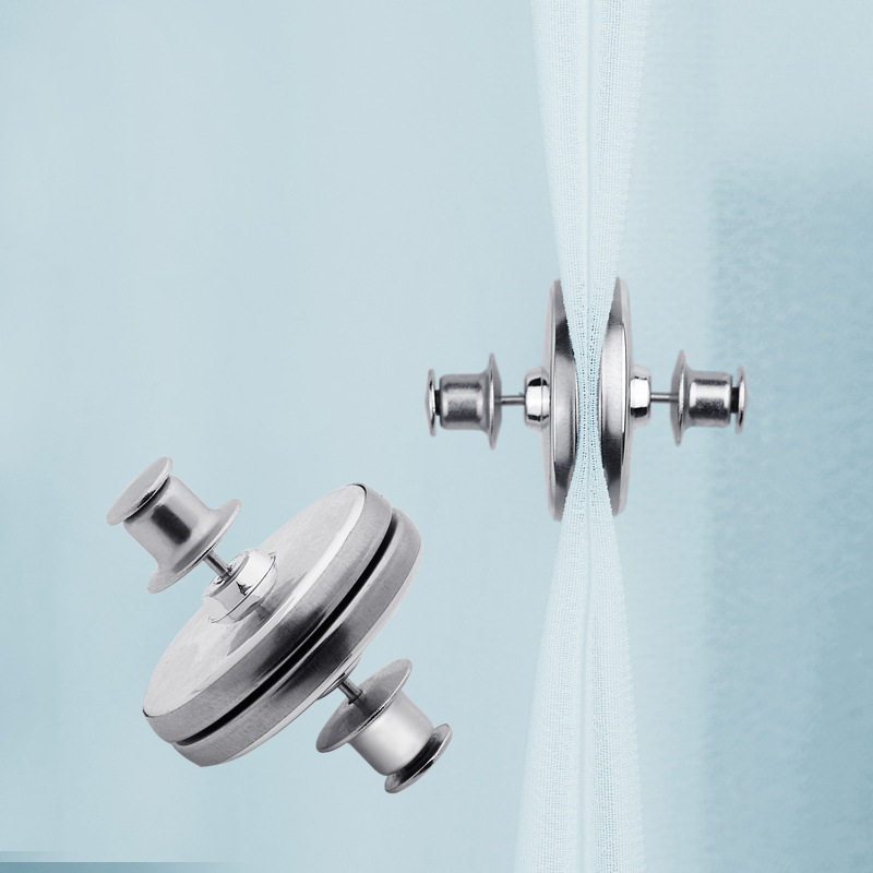 窗帘缝隙固定器磁吸闭合扣两端浴帘边缘墙勾夹边上防漏光侧面神器,淘宝优惠券,粉丝福利购,淘宝优惠卷