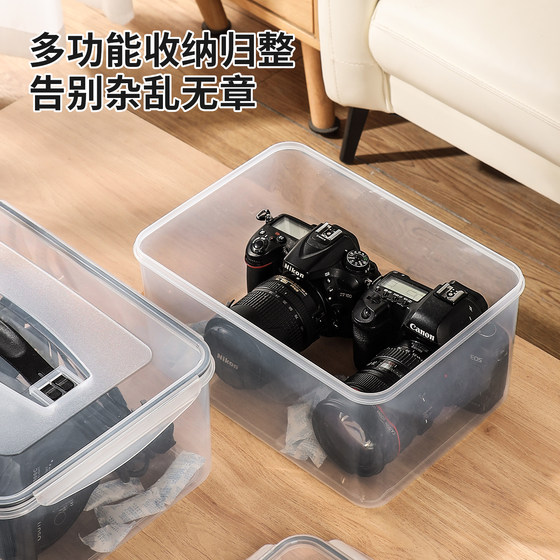Transparent thickened dustproof and moisture-proof camera storage box