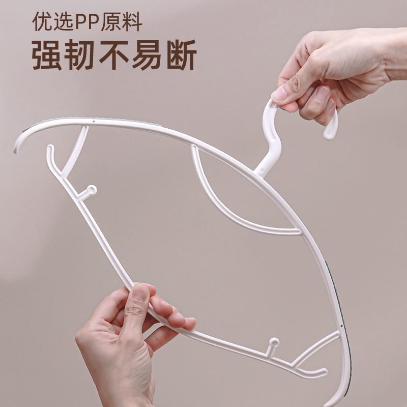 无痕晾衣架子防肩角不起鼓包家用挂衣服撑宽肩防滑加厚加粗撑衣架 - 图2