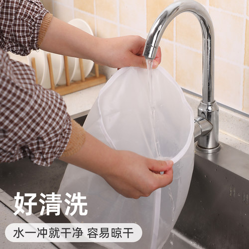 豆浆过滤袋隔渣果汁纱布神器沙食品级豆腐过滤器超细漏网过滤网筛 - 图3