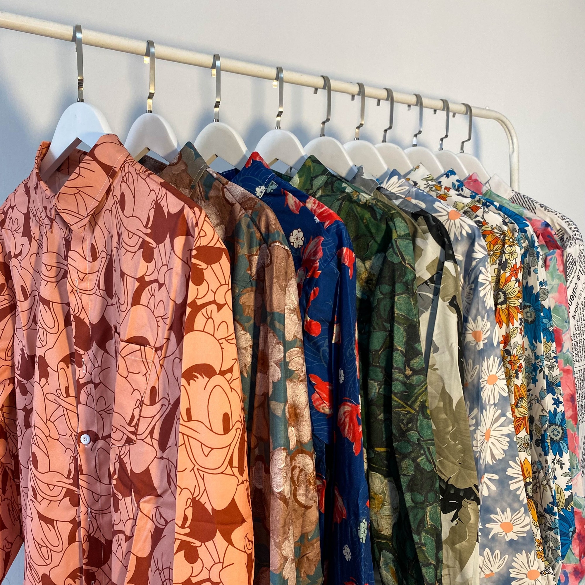 港风vintage油画花衬衫男女复古夏威夷痞帅宽松情侣长袖衬衣外套,淘宝优惠券,粉丝福利购,淘宝优惠卷