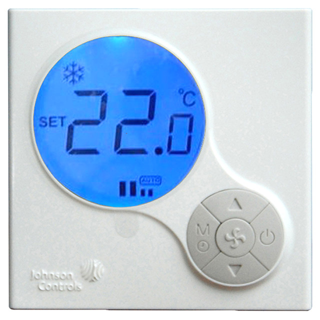 Johnson Johnson T6634 LCD thermostat central air conditioning switch fan coil temperature control panel