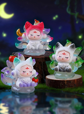 新品狐狸文创潮玩展玩具小摆件