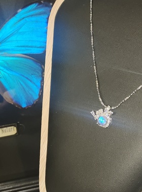 925银项链女时尚百搭小众样式吊坠高级感轻奢锁骨链七夕礼物