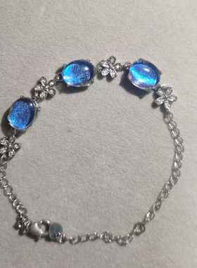 大蓝闪蝶手链轻奢手链