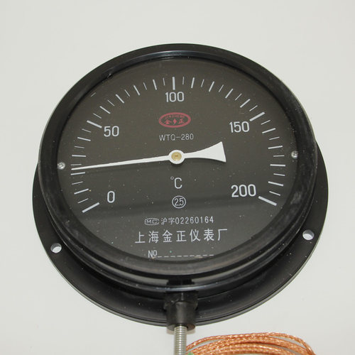 烟台红旗WTQ WTZ-280压力式温度计锅炉用指针远传温度计 - 图2
