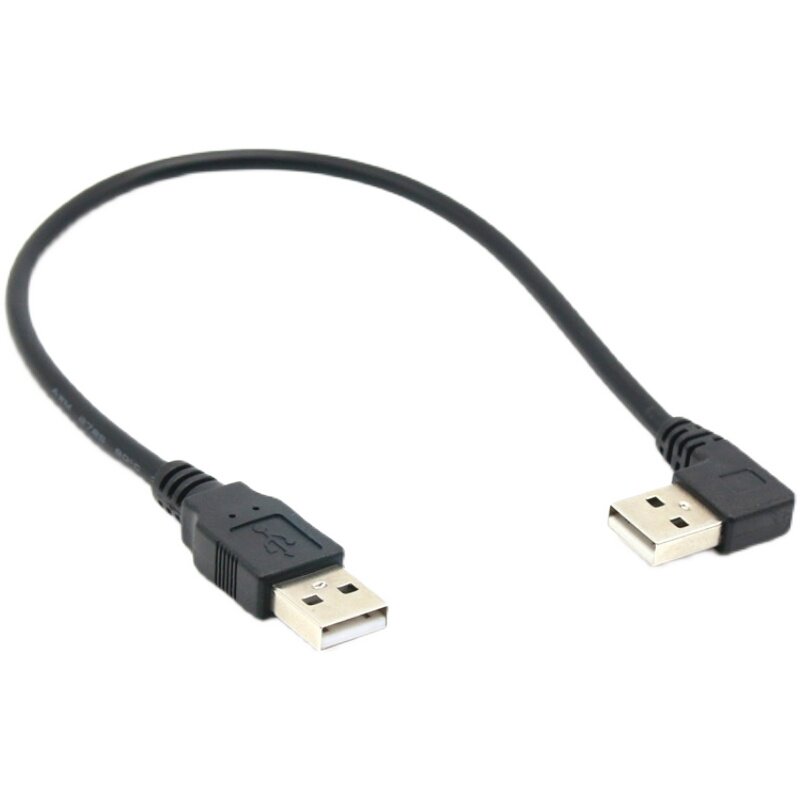 双弯头USB公对公数据线双公连接线上下左右弯头USB对拷线双头USB_虎窝淘