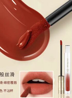 细腻丝滑哑光雾面唇釉防水锁色不沾杯不掉色丝绒唇彩胡萝卜唇蜜