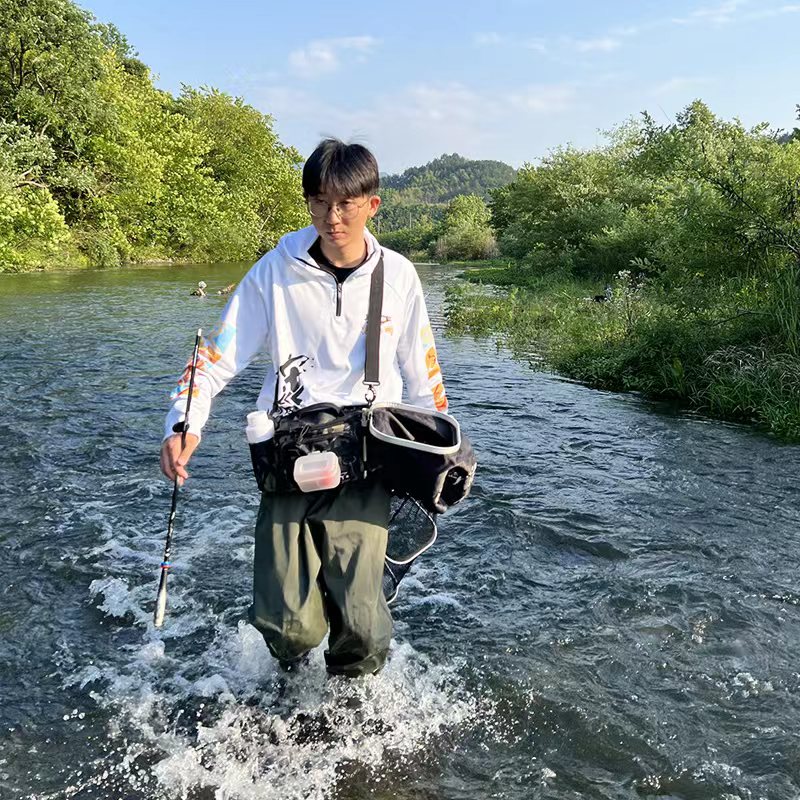 溪流野钓腰包急激流走钓装备防水腰挂饵盒多功能全能型垂钓钓鱼包 - 图3