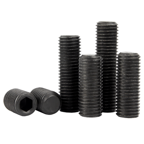 4.8级细牙紧定螺钉无头内六角螺丝平端机米顶丝M8M10M12*1m14M16 - 图1