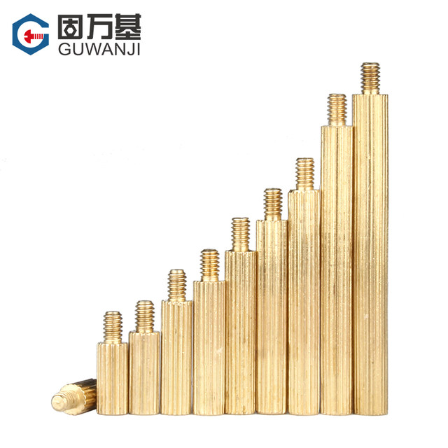 Single-head copper cylindrical round hexagon