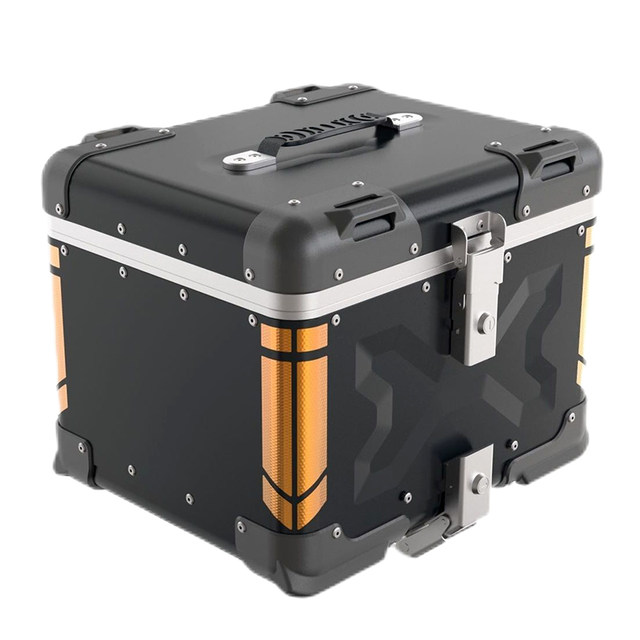 Alien motorcycle aluminum alloy tail box Django scooter rear trunk Mavericks electric vehicle trunk large capacity