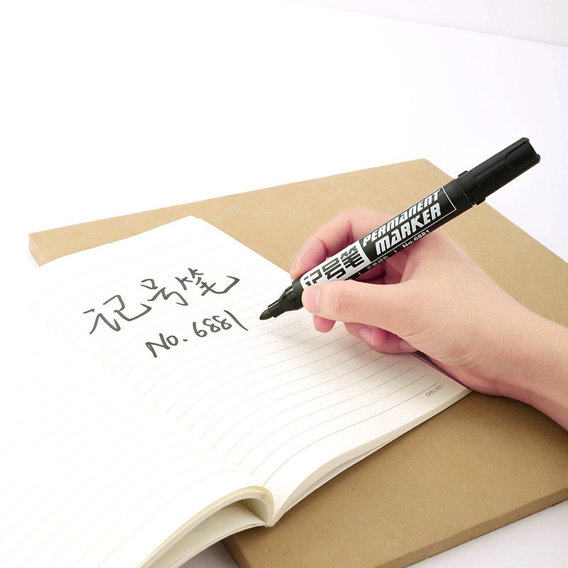 包邮得力33668套装记号笔油性物流大头笔 马克笔黑色办公用品50支,淘宝优惠券,粉丝福利购,淘宝优惠卷