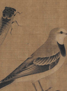 黄筌花鸟画绢布微喷画芯卧室客厅